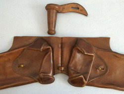 "? EBBERT & Co Ltd G & M 1900" Boer War Period British Cavalry Leather Saddle Wallets and Leather Lance Stirrup Other Accessory