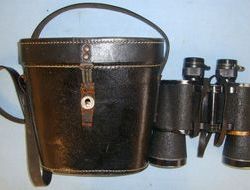 Srb & Stys, Fabrik praeziser Messinstrumente, Prag. (bmk) Cased, WW2 Nazi Cold Climate (Blue Triangle) Dienstglas (Service Glass), 7 X 50  Sight & Optic