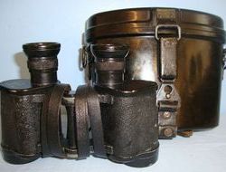 Voigtlaender u. Sohn AG, Braunschweig.  Code  ddx WW2 Nazi German Army Cold Climate 6 X 30 Magnification Binoculars By 'ddx' Voigt Sight & Optic