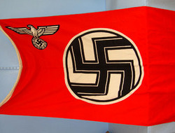 Kress St Tonis MINT, ORIGINAL, WW2, Nazi Kriegsmarine 'E' Boat Flag With Kriegsmarine & Size Ma Antique & Militaria