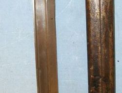 Imperial German M88/98 All Steel Construction Ersatz Bayonet & Steel Scabbard. Bayonet