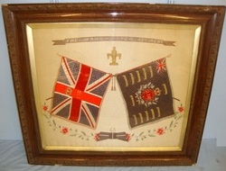 Framed Hand Stitched Silk Boer War & Before Battle Honours Of The Manchester Reg Framed Hand Stitched Silk Boer War & Before Battle Honours Of The Manchester Reg Other Accessory