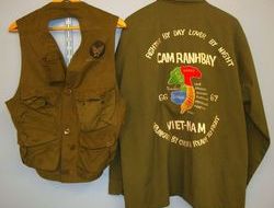 U.S. Army Issue Uniform Shirt With Sgt’s Insignia ‘Theatre Embroidered 'Cam Ranh U.S. Army Issue Uniform Shirt With Sgt’s Insignia ‘Theatre Embroidered 'Cam Ranh Clothing