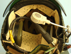 British R.A.F. Flying Helmet 'Bonedome' MK. 3A Complete with Visor, Headset, Mic British R.A.F. Flying Helmet 'Bonedome' MK. 3A Complete with Visor, Headset, Mic Clothing