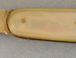 Silver Bladed Hallmarked 1908-1910 Sheffield Pocket Knife With Mother Of Pearl S Knive