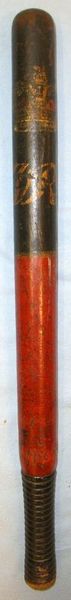 Victorian Police Truncheon, Hand Decorated Queen’s Crown ‘VR’ & Impressed ‘C958’ Victorian Police Truncheon, Hand Decorated Queen’s Crown ‘VR’ & Impressed ‘C958’ Other Accessory in 
