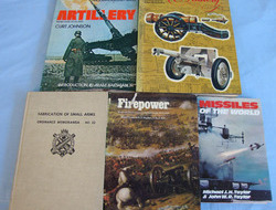 6 x Books on Artillery & Fireworks By Various Authors. 6 x Books on Artillery & Fireworks By Various Authors. Other Accessory