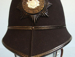 Manchester City Police Male Constable's/ Sergeant's 2 Panel Helmet With Night Pl Kings Crown Manchester City Police Male Constable's/ Sergeant's 2 Panel Helmet W Clothing
