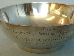 Silver Regimental Scottish Drinking Cup To Scottish Volunteer Engineer Regiment. Silver Regimental Scottish Drinking Cup To Scottish Volunteer Engineer Regiment. Other Accessory