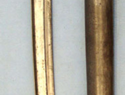 French Model 1866 Chassepot Sword Bayonet With Brass Grip & Steel Scabbard. Bayo Bayonet