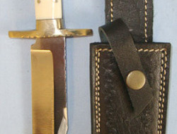 Fred James Sheffield Hand Made 'I*XL Canadian Hunting Knife' Bowie With Etched B Knive