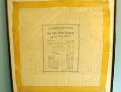 Framed Hand Stitched Silk Boer War Era Neckerchief/ Scarf With Embroidered Battl Framed Hand Stitched Silk Boer War Era Neckerchief/ Scarf With Embroidered Battl Other Accessory