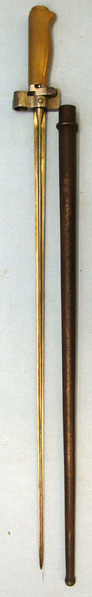 Model 1886/93/16 French Brass Handle Epee Lebel Bayonet Without Hook Quillon & S Bayonet in 
