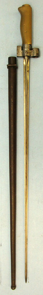 Model 1886/93/16 French Brass Handle Epee Lebel Bayonet Without Hook Quillon & S Bayonet