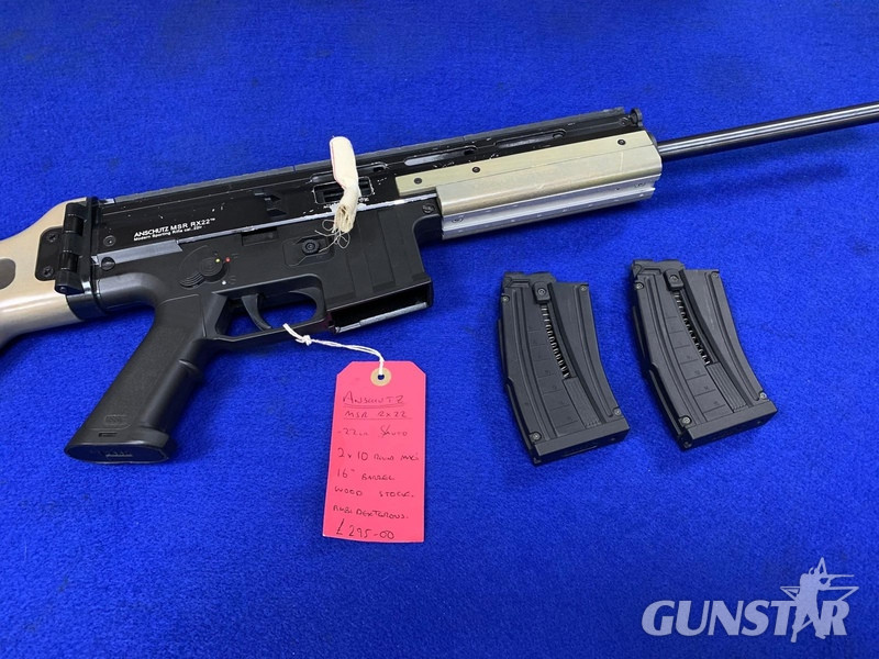 Anschütz, J.G. MSR. RX22 Semi-Auto .22 Rifle in 