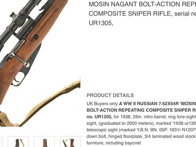 Mosin Nagant SniperJ Bolt Action  Rifle