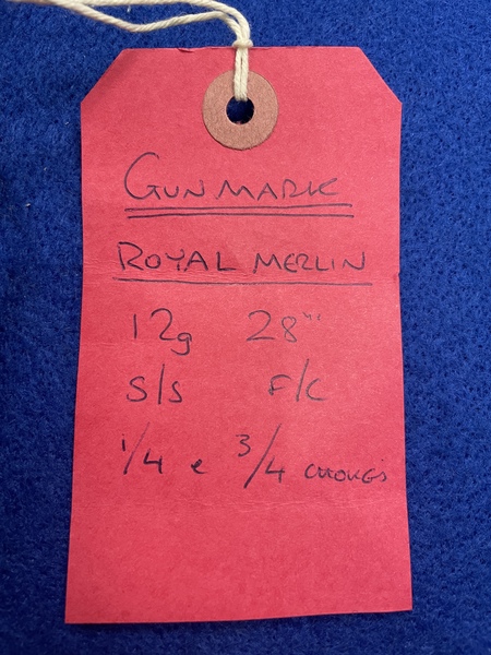 Royal Merlin  Side By Side 12 Bore/gauge 