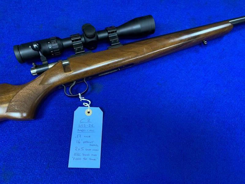 CZ 452.2E American  Bolt Action .17 Rifle 