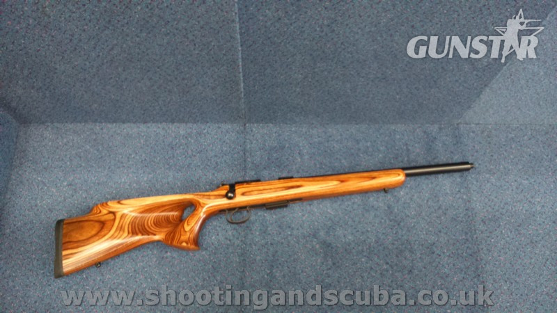 CZ .17 HMR CZ KM455 16'' Varmint barrel w. Thumbhole Laminated Stock Semi-Auto .17HMR Rifle 