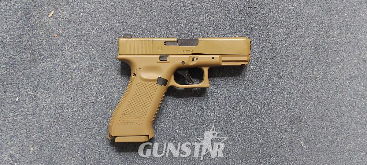Umarex 177 / 4.5mm BB  Umarex GLOCK 19 X BLOWBACK TAN CO2 Air Rifle .177 in 