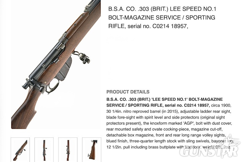 See details See details Bolt Action .303 Rifle in 