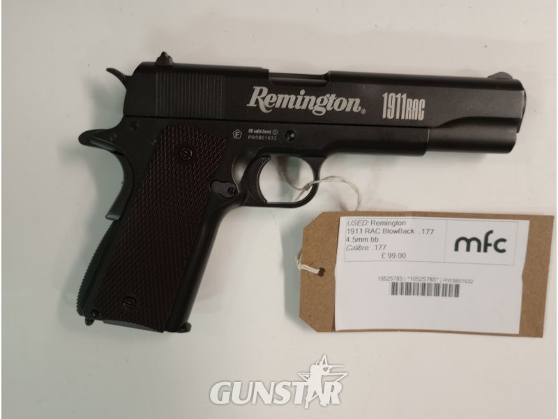 Remington 1911 RAC BlowBack  .177 4.5mm bb in 
