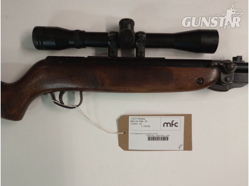 Webley / Webley & Scott Mk3 Air Rifle .22 - {CATEGORY}