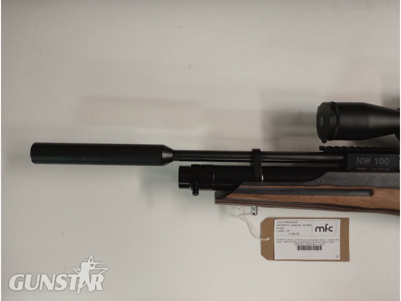  Weihrauch HW100 KT Laminate .22 With Scope