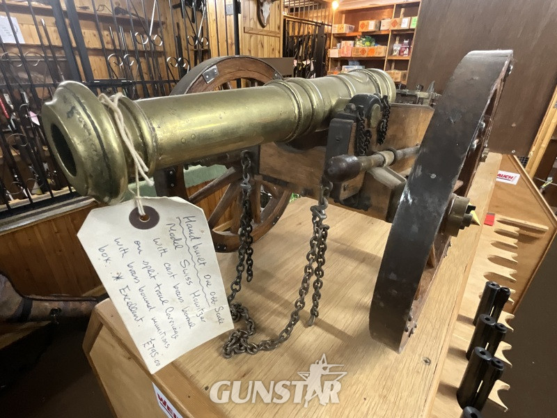 Hand built Swiss Howitzer   Cannon