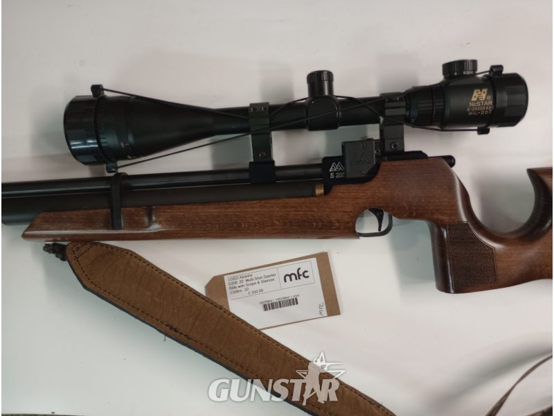 Air Arms S200 .22  Multi Shot Sporter Rifle with Scope & Silencer - {CATEGORY} in 