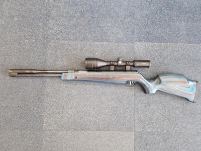 Weihrauch 177 / 4.5mm Pellet  WEIHRAUCH HW97K BLUE LAMINATE Spring Air Rifle .177