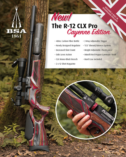 BSA CLX 12 PRO LTD RUN RED PEPPER .177 - {CATEGORY} in 
