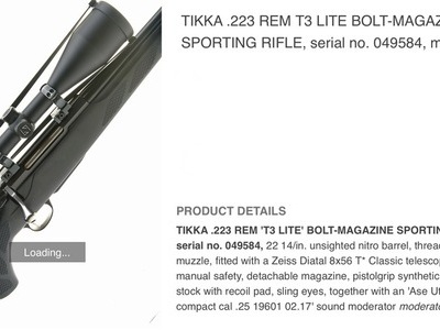 Tikka T3 Bolt Action .223 Rifle