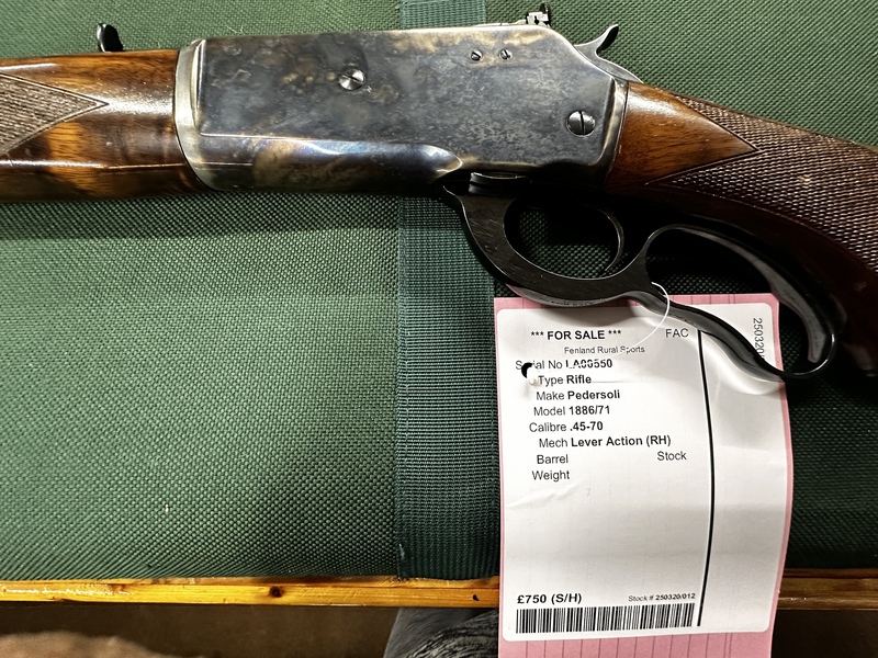 {CATEGORY} - Pedersoli 1886/71 Lever Action .45 Rifle in 
