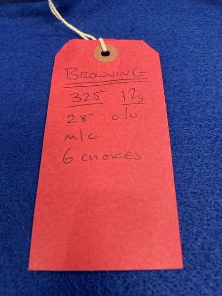  Browning 325 Over and Under 12 Bore/gauge