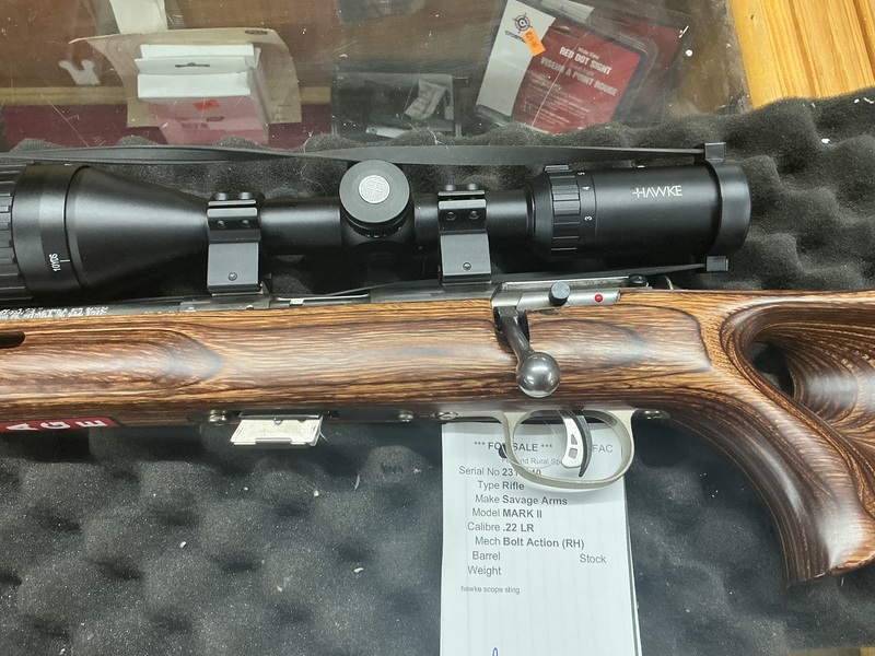 {CATEGORY} - Savage Arms 22 Voake action rifle Mark two left-hand Bolt Action .22 Rifle