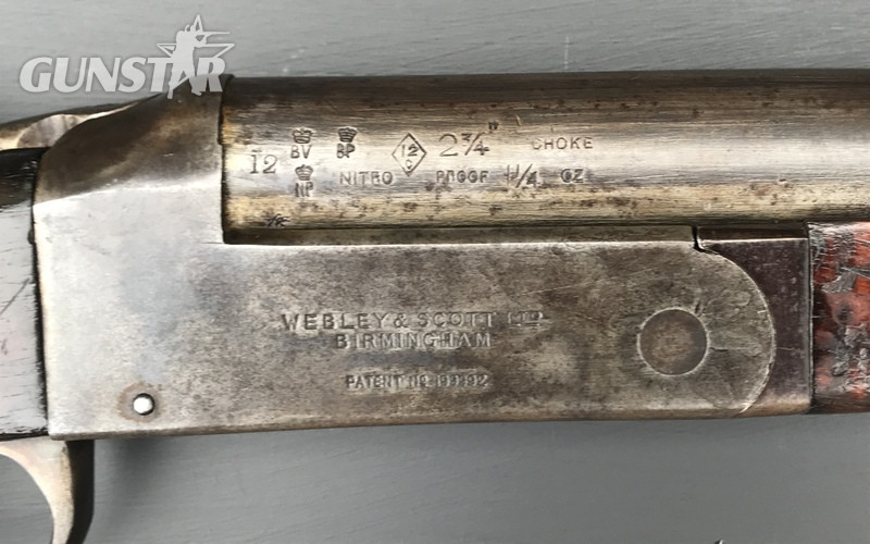  Webley & Scott Manual Hammer Ejector  12 Bore/gauge