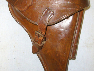 WW1 1917 Imperial German J.M Eckart Ulmad Army Officer’s Leather Holster For Luger PO8 9mm Parabellum Pistols  Other Accessory