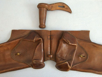 "? EBBERT & Co Ltd G & M 1900" Boer War Period British Cavalry Leather Saddle Wallets and Leather Lance Stirrup Other Accessory
