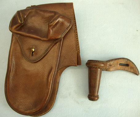 "? EBBERT & Co Ltd G & M 1900" Boer War Period British Cavalry Leather Saddle Wallets and Leather Lance Stirrup Other Accessory