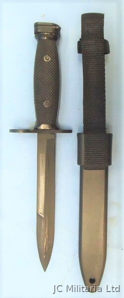 American, Near Mint, M7 Bayonet In The Scarce M10 Plastic Scabbard Bayonet
