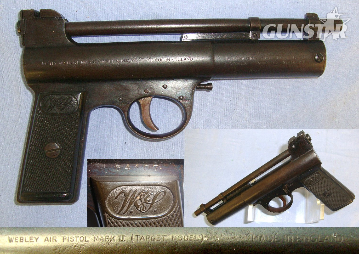 Webley & Scott With Straight Grip. AI 800 .177 in 