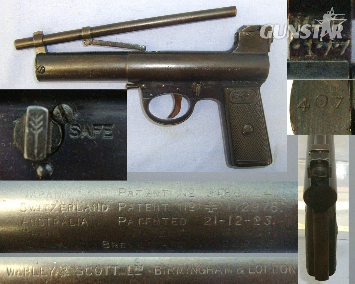 Webley & Scott With Straight Grip. AI 800 .177