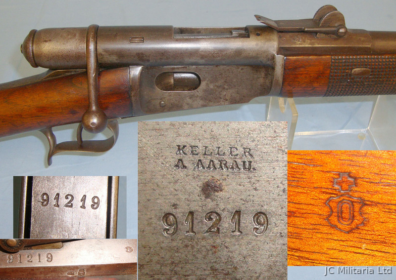  Keller (Aarau) Swiss Military Vetterli M1869 / 71 10.4 mm Obsolete Calibre Bolt Action Rifle Bolt Action None Rifle