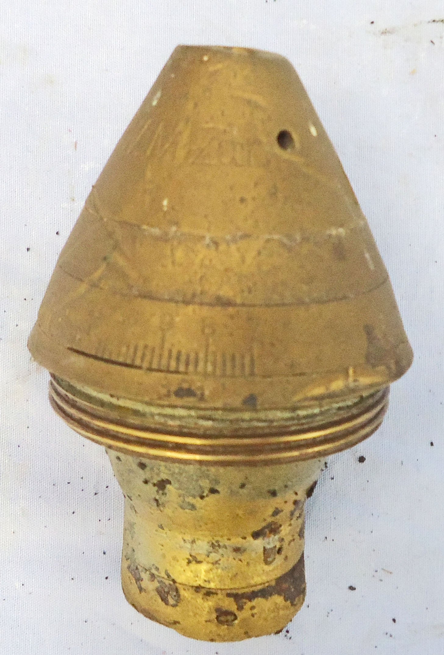 {CATEGORY} - INERT DEACTIVATED. Rare, WW1, 1915 Dated, 7.6cm Minenwerfer Gas Shell Round. - O 2260 INERT DEACTIVATED. Rare, WW1, 1915 Dated, 7.6cm Minenwerfer Gas Shell Round. - O 2260  Other Ammunition in 