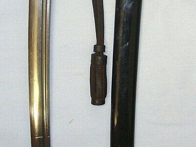 EXTREMELY RARE, ONE OF ONLY APPROX 6000**Original, Pre WW2 Japanese NCO's 1st Pattern, Type 95 Katana With Solid Copper Hilt, Suya (Harp) & Tokyo Kokura Arsenal Marks, Original Leather Cord & Barrel Knot & Scabbard. ED 3019 Sword