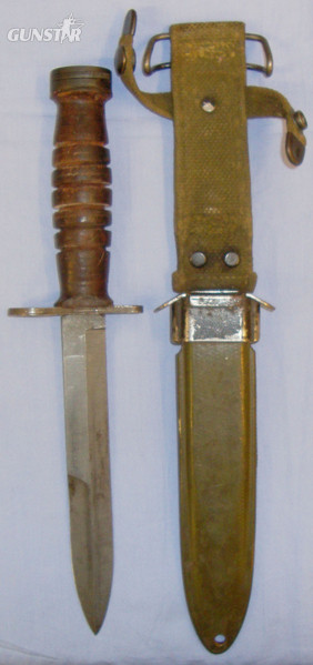 U.S M4 WWII Bayonet and Scabbard. 20155. Bayonet in 