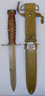 U.S M4 WWII Bayonet and Scabbard. 20155. Bayonet