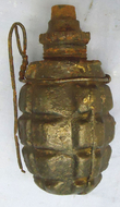 INERT DEACTIVATED. WW1 Austrian Schwerhand Heavy Fragmentation Hand Grenade With Fuse Recovered From The Italian Front. - O 1856 INERT DEACTIVATED. WW1 Austrian Schwerhand Heavy Fragmentation Hand Grenade With Fuse Recovered From The Italian Front. - O 1856  Other