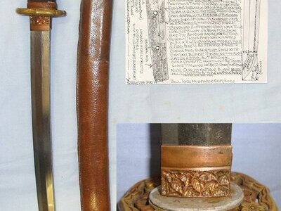 ANCIENT C1650-1700’s BLADE**Japanese Hizento Style Forged Uchigatana Single Hand Sword Re-Mounted C1943-1944 For WW2 Service, Scabbard & Expert Assessment. Sn 23689 Sword
